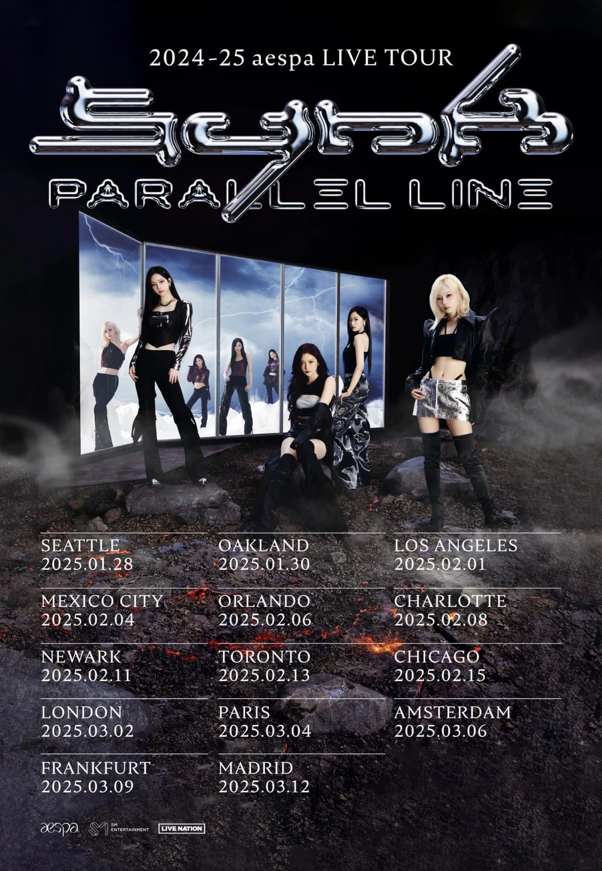 Concert poster for aespa