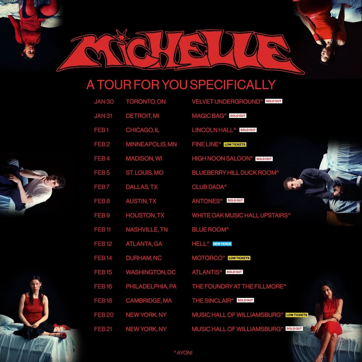 Concert poster for michelle