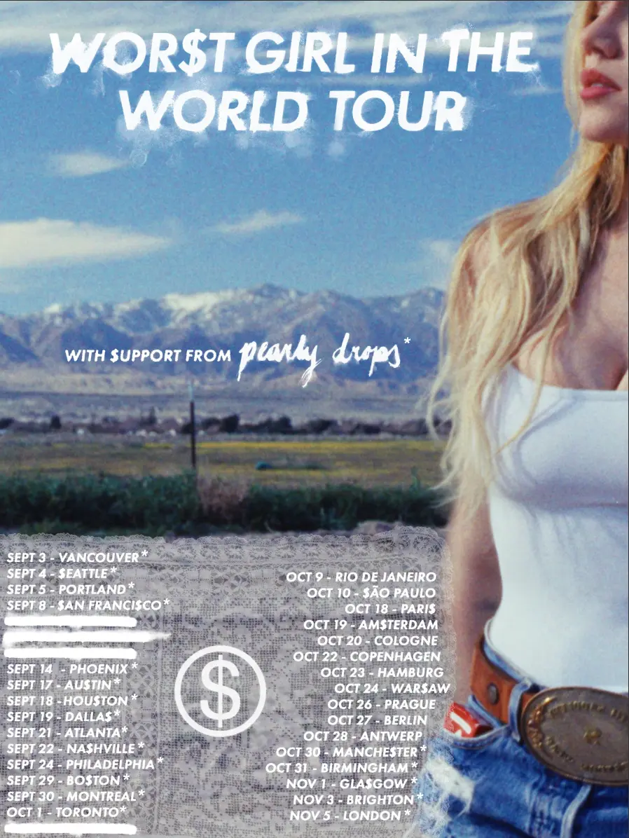 Concert poster for slayyyter