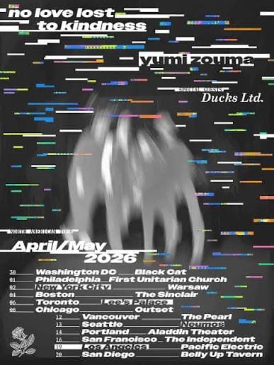 Concert poster for yumi zouma