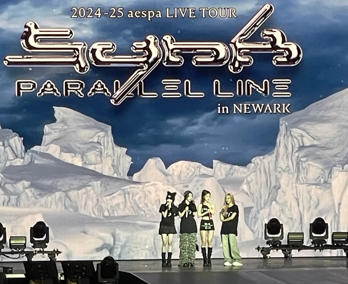 Aespa on stage